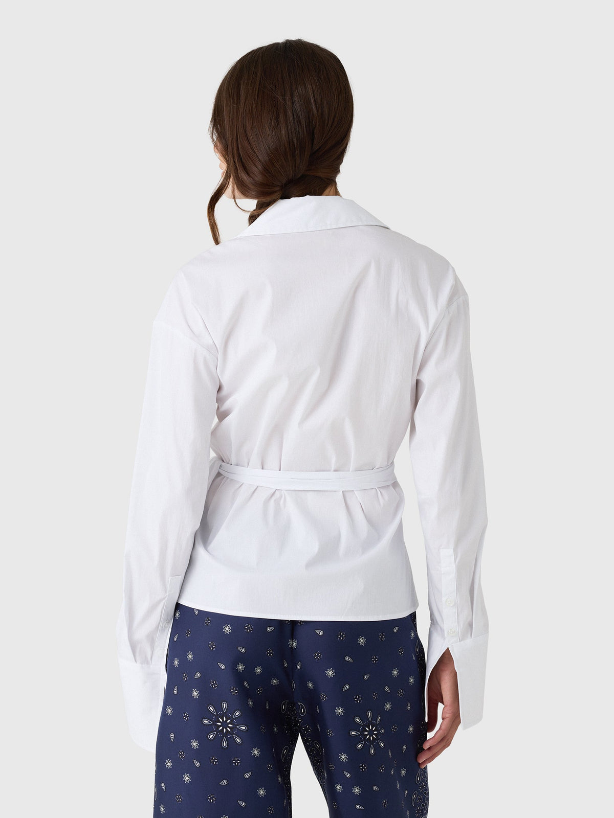 Simon Miller Women's Anya Poplin Wrap Top