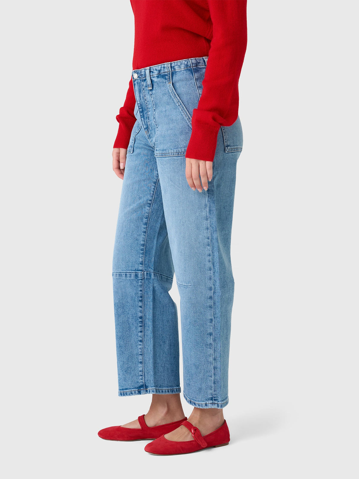 Le Jean Women's Utility Soft Barrel Jean