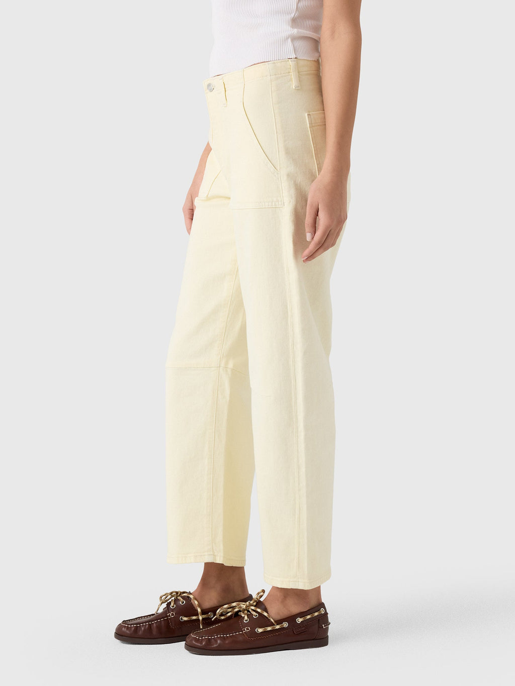 Le Jean Women's Utility Soft Barrel Jean