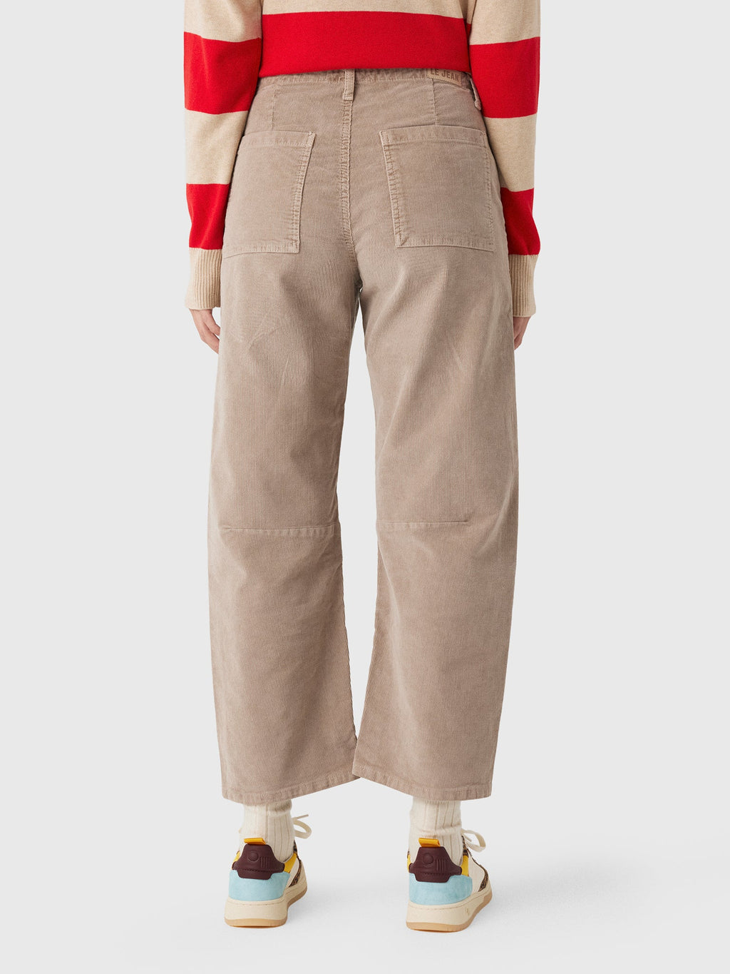 Le Jean Women's Corduroy Utility Soft Barrel Jean