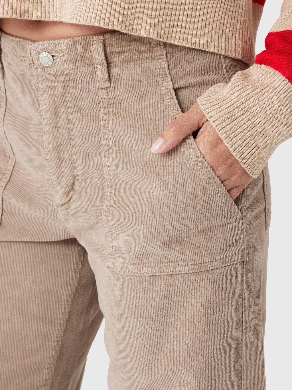 Le Jean Women's Corduroy Utility Soft Barrel Jean