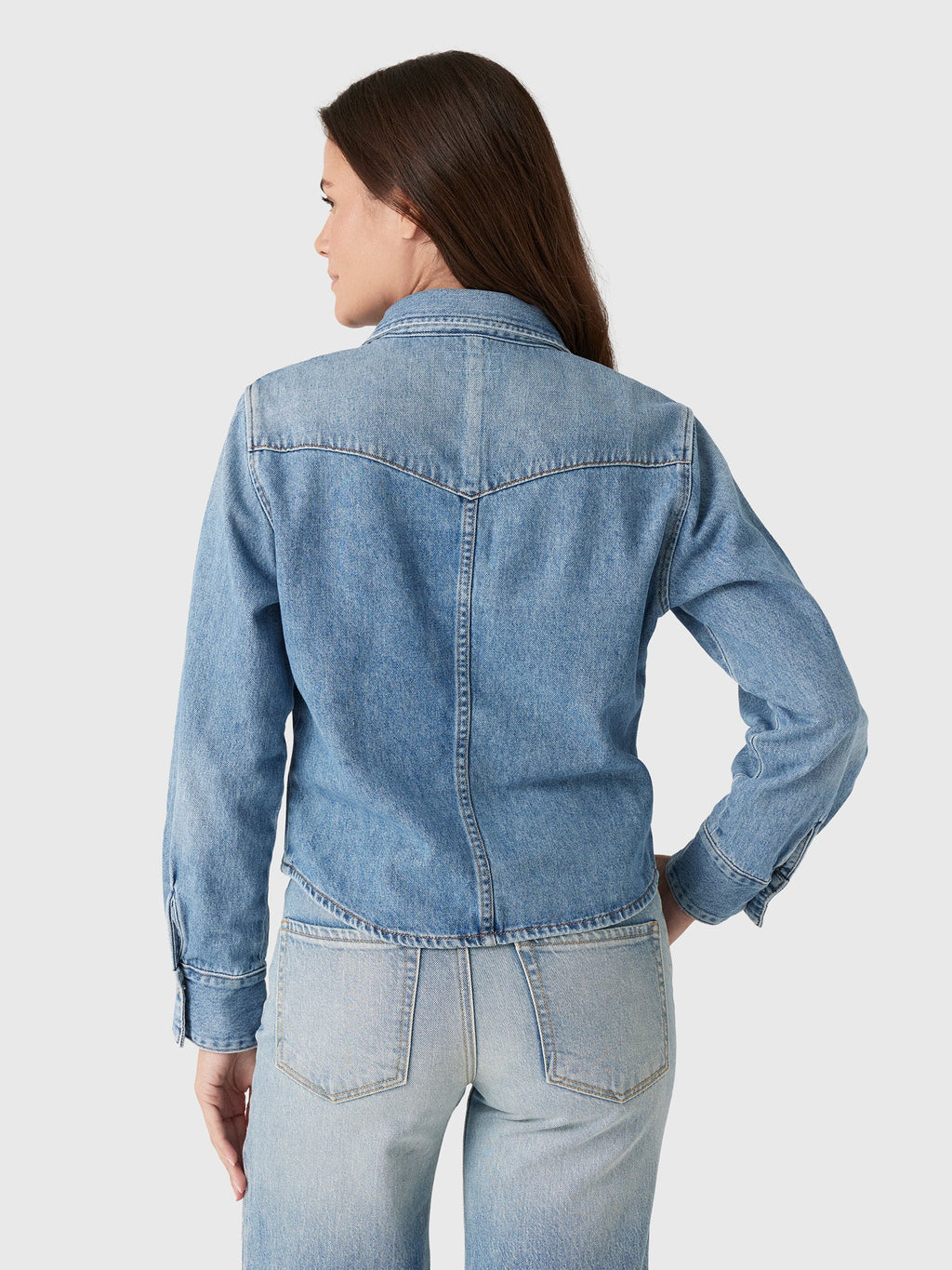 Le Jean Women's Martha Denim Shirt