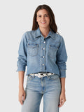 Le Jean Women's Martha Denim Shirt