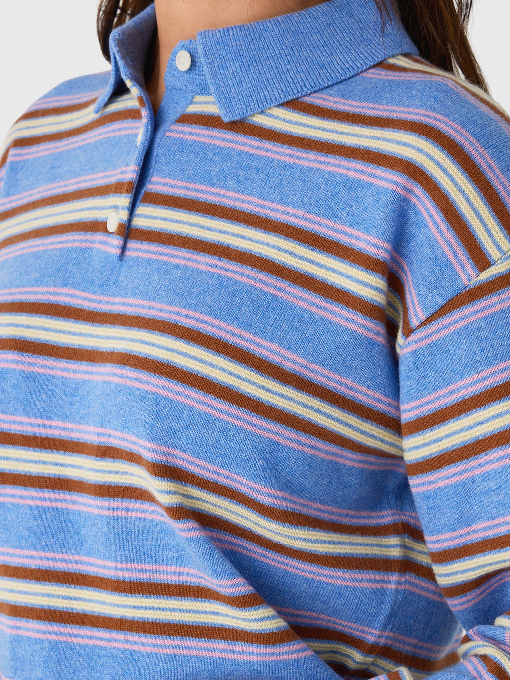 Guest In Residence Women's Collegiate Stripe Polo