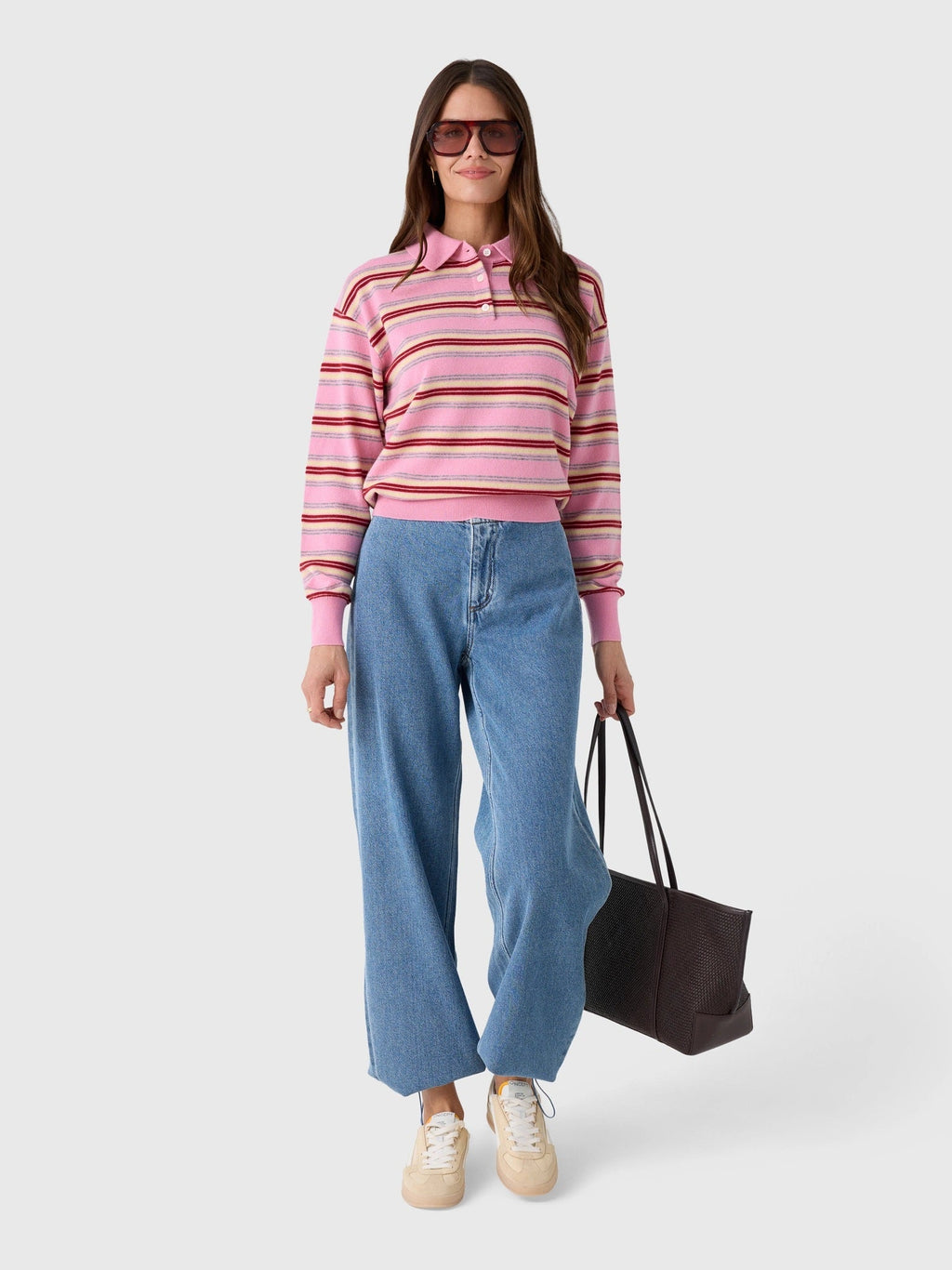 Guest In Residence Women's Collegiate Stripe Polo