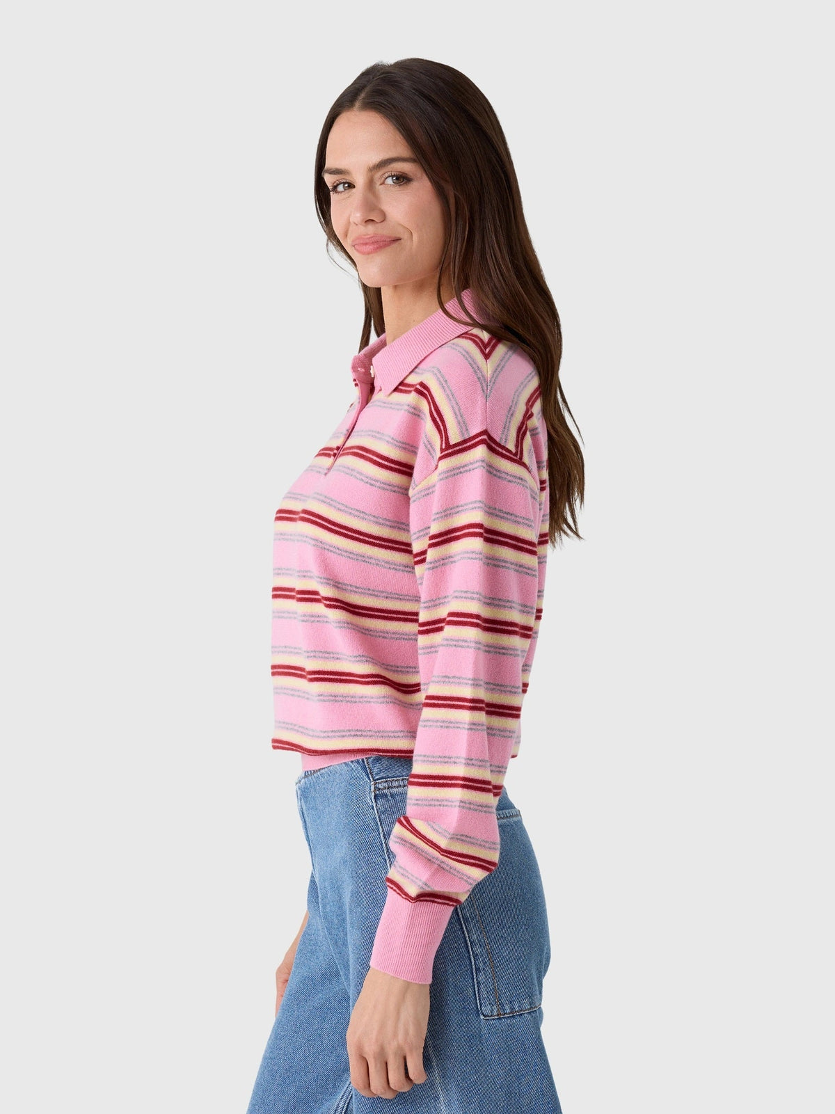 Guest In Residence Women's Collegiate Stripe Polo