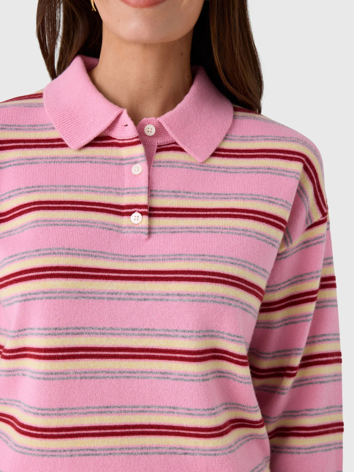 Guest In Residence Women's Collegiate Stripe Polo