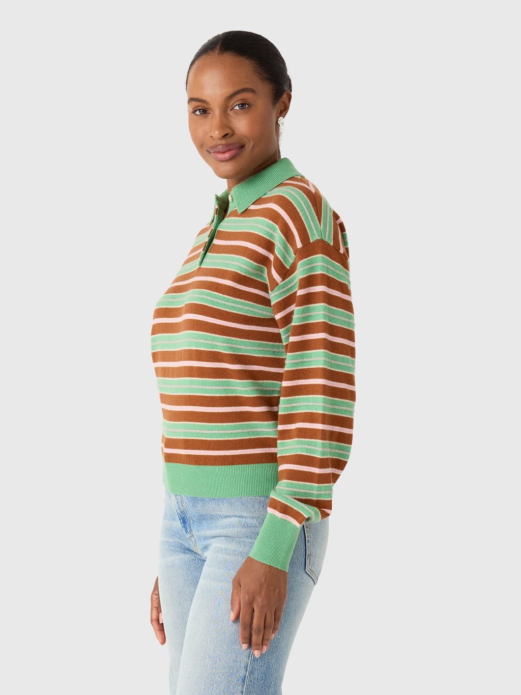 Guest In Residence Women's Collegiate Stripe Polo