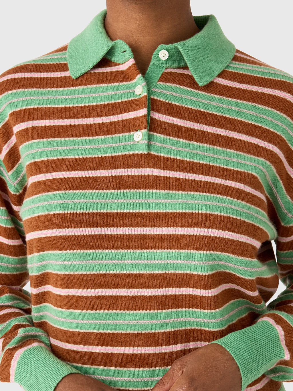 Guest In Residence Women's Collegiate Stripe Polo