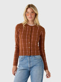 Guest In Residence Women's Jane Checker Cardigan