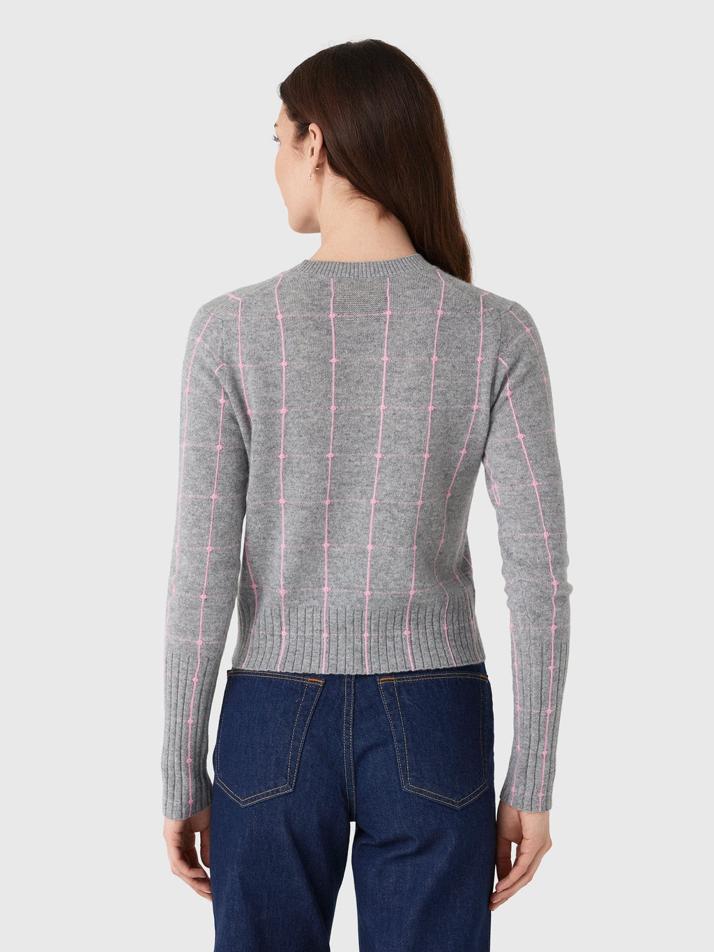 Guest In Residence Women's Shrunken Checker Crew