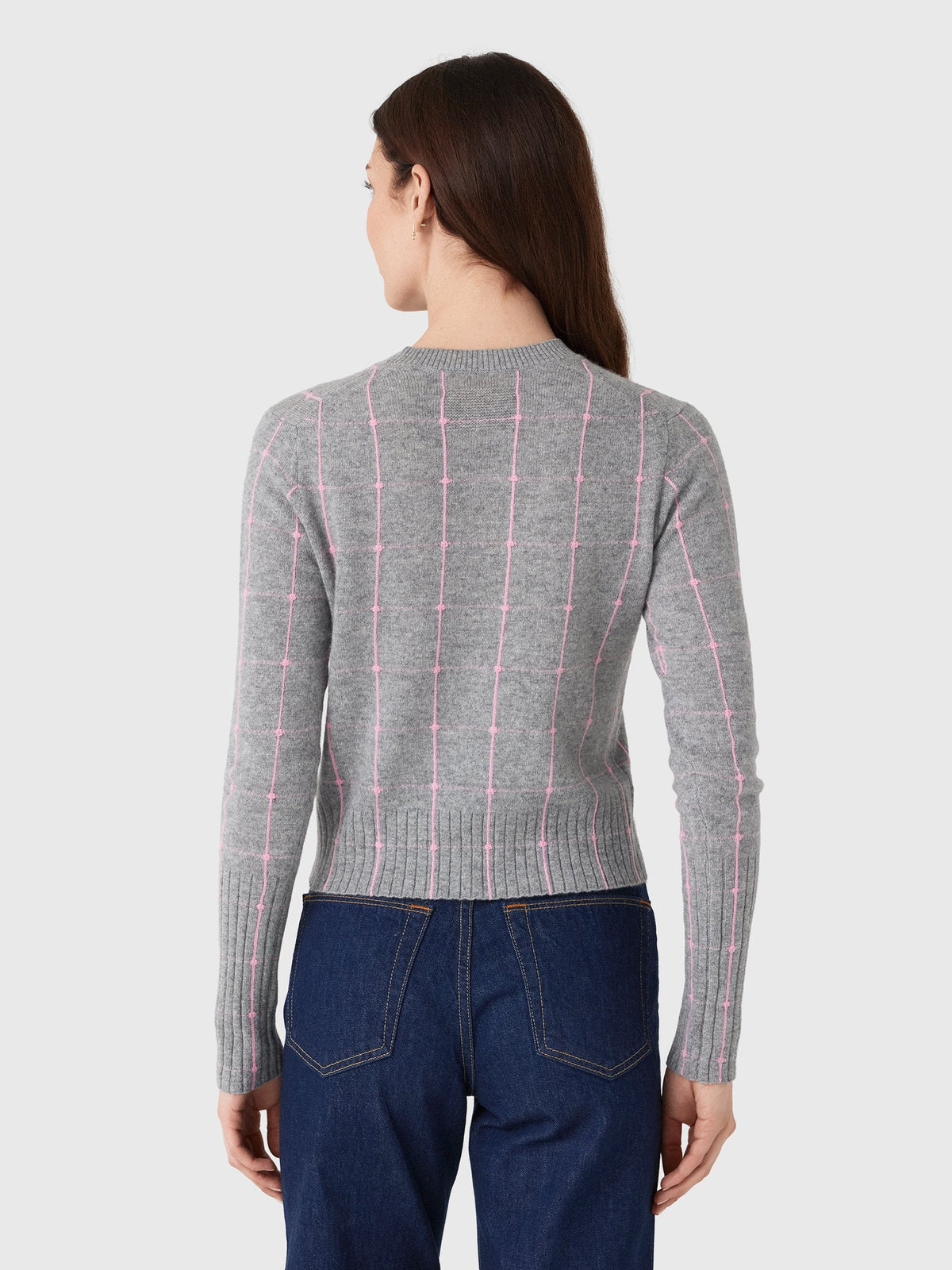 Guest In Residence Women's Shrunken Checker Crew