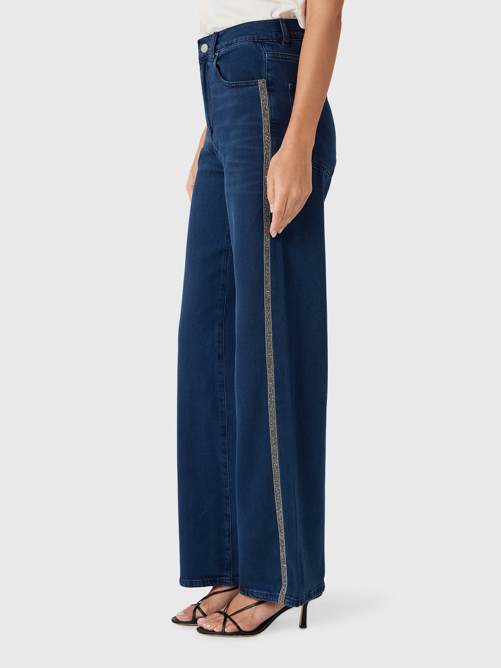 Le Jean Women's Beaded Column Jean