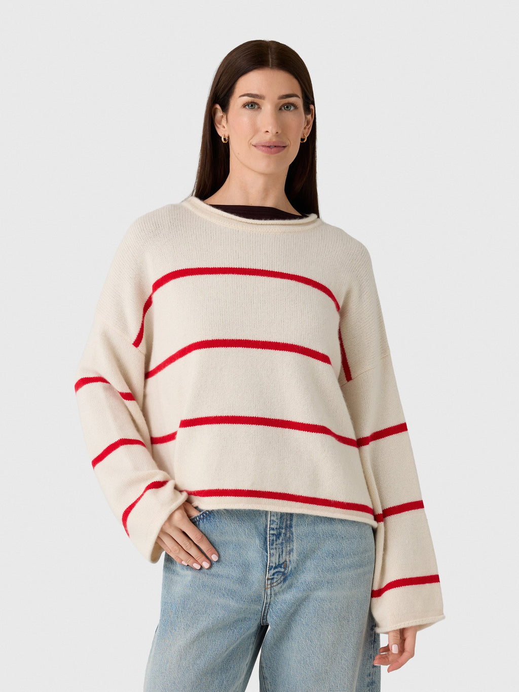 Frame Women's The Rolled Hem Sweater