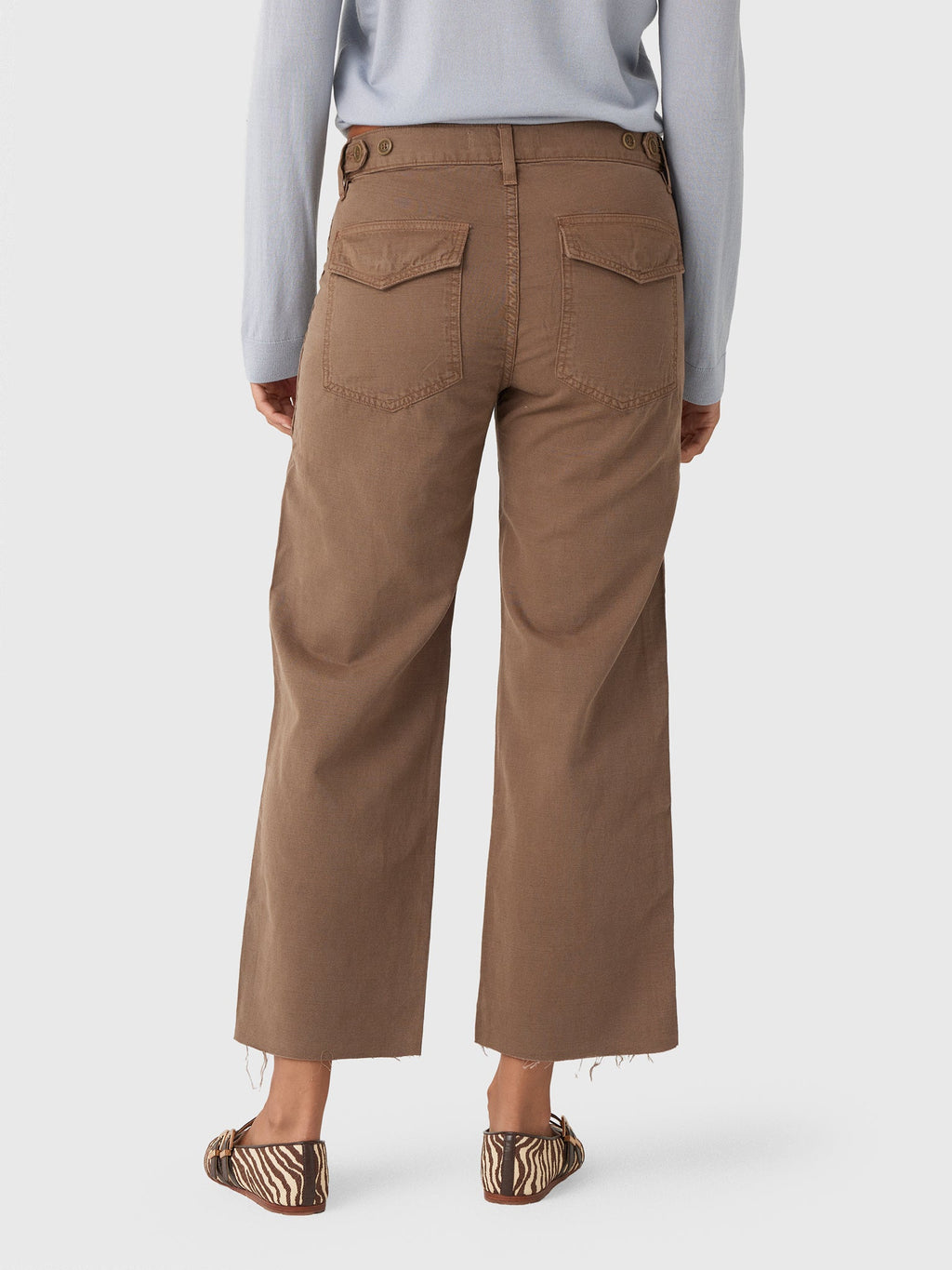 AMO Women's Easy Army Slouch Crop Trouser