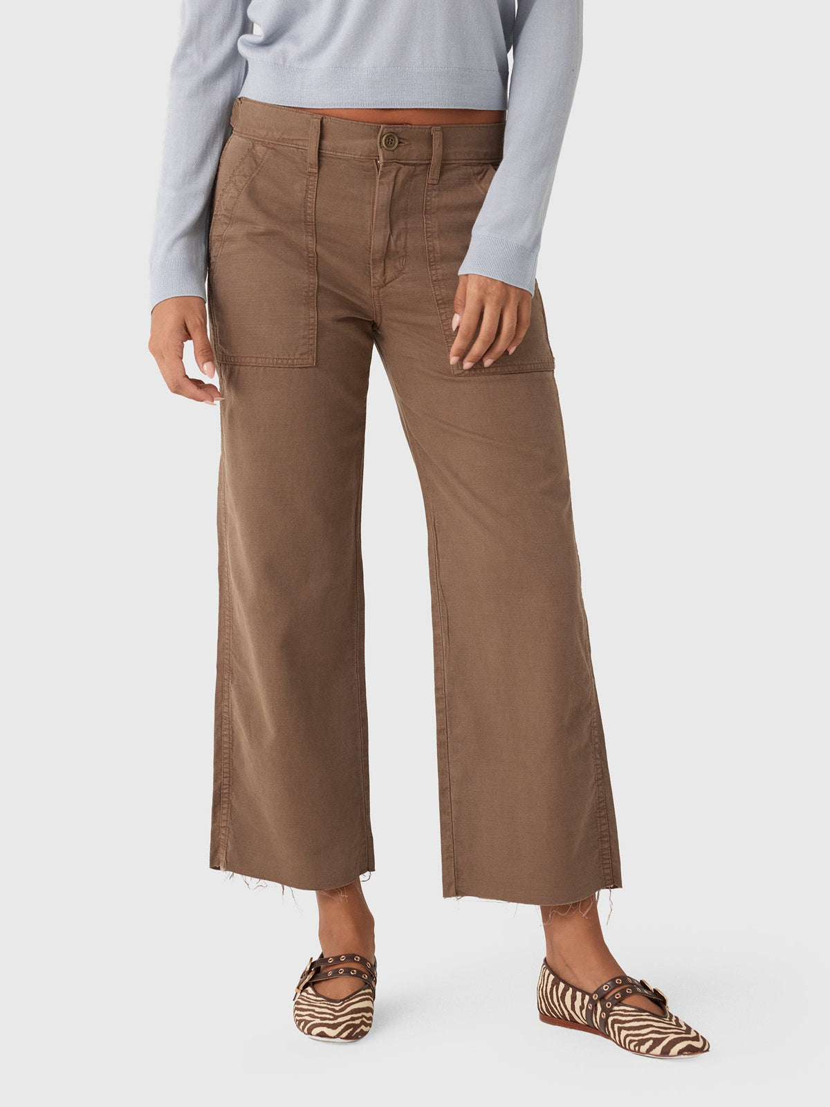 AMO Women's Easy Army Slouch Crop Trouser