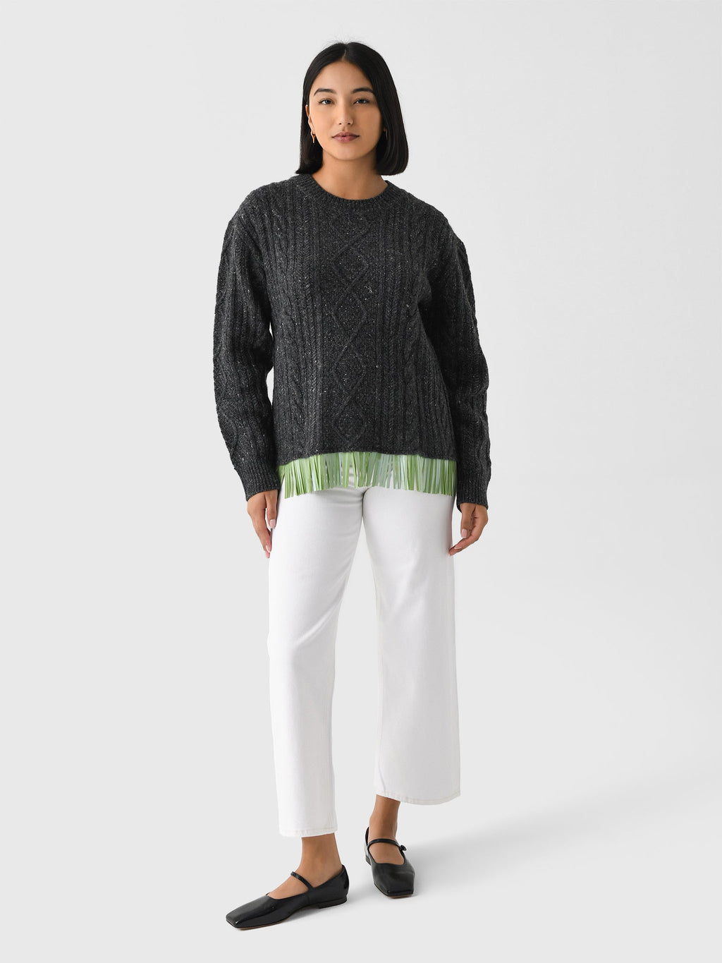 Lingua Franca Women's Bianca Crew Sweater