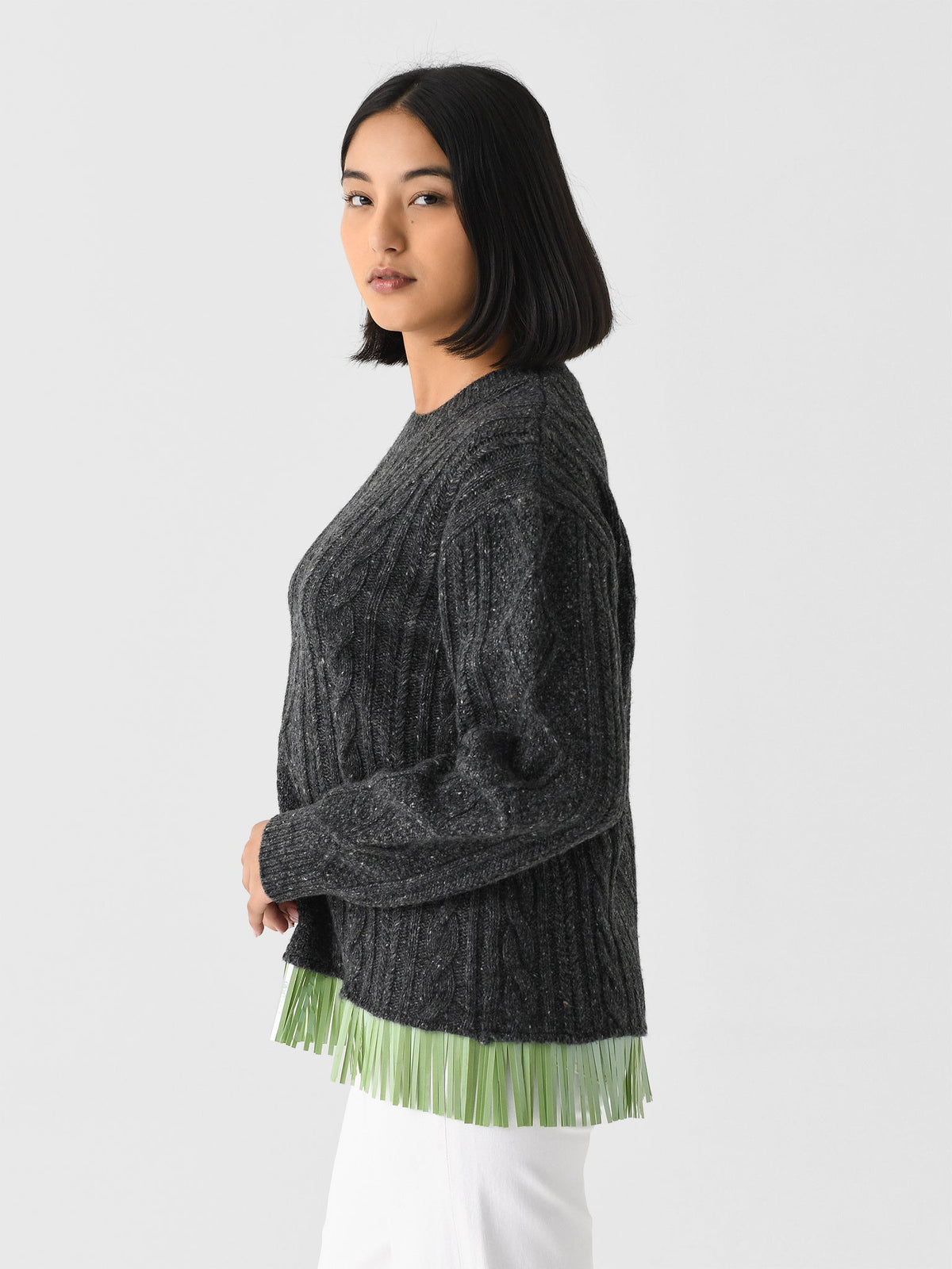 Lingua Franca Women's Bianca Crew Sweater