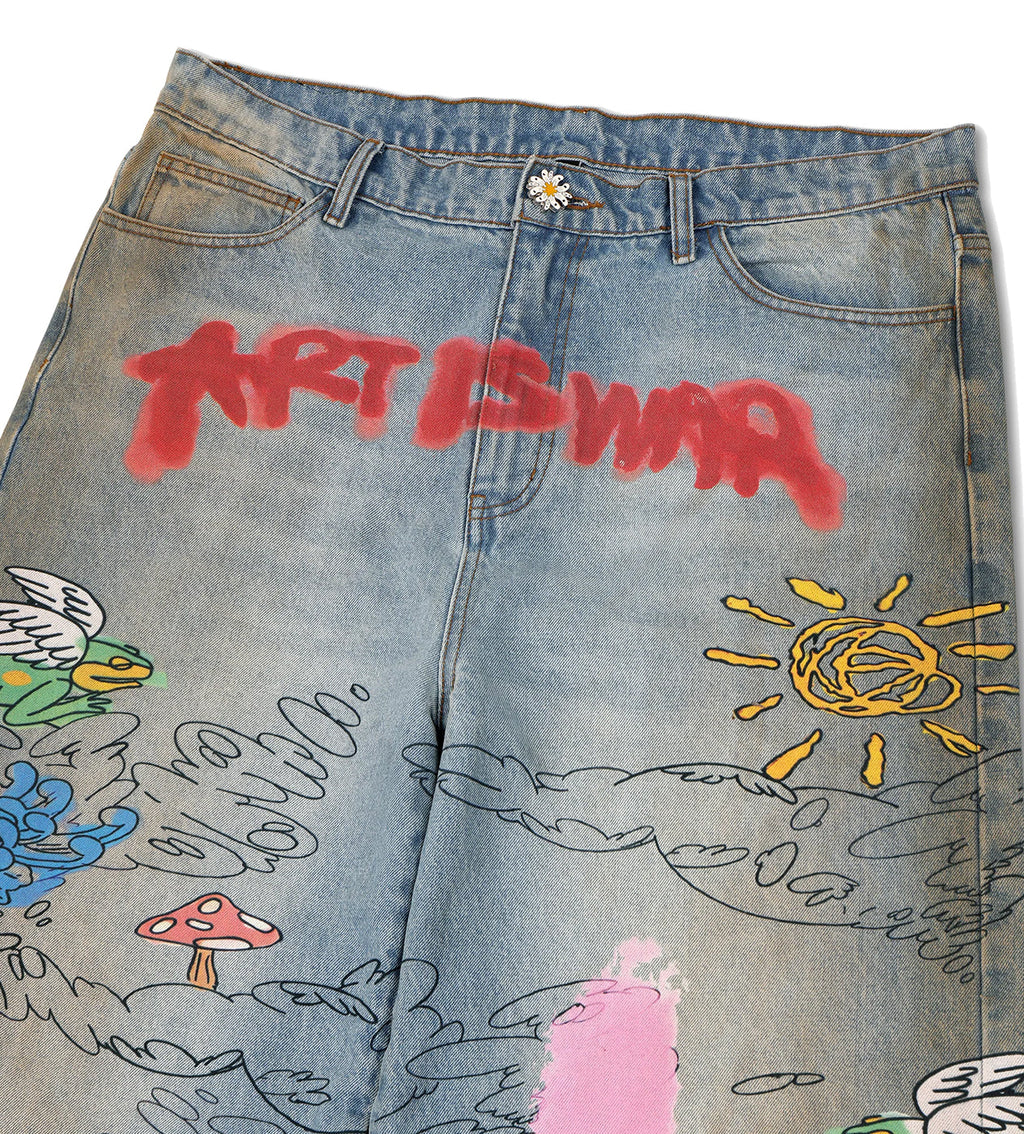 WNTD Art Is War Painter Pants