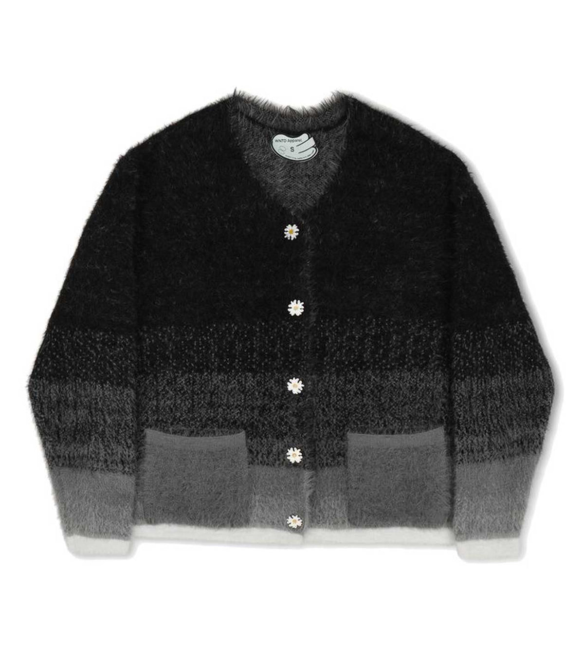 WNTD Mohair Cardigan Black