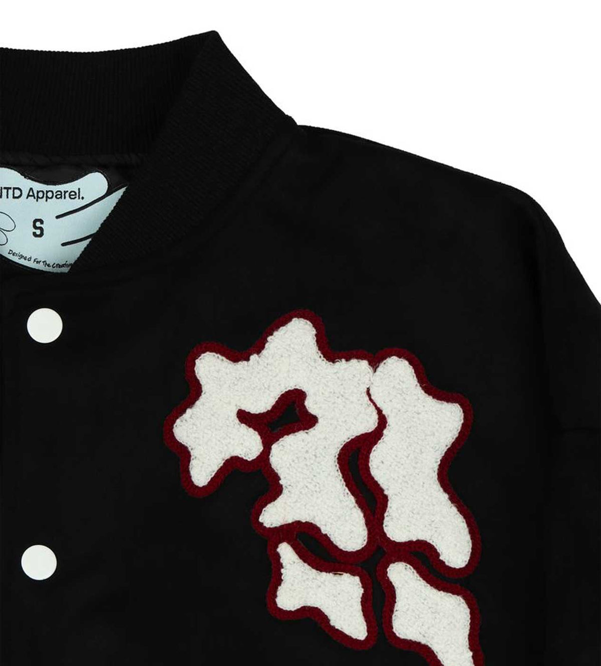WNTD Varsity Bomber Jacket Black