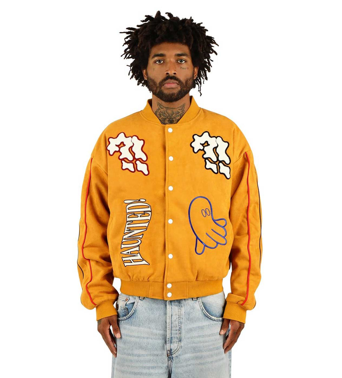 WNTD Varsity Bomber Jacket Yellow