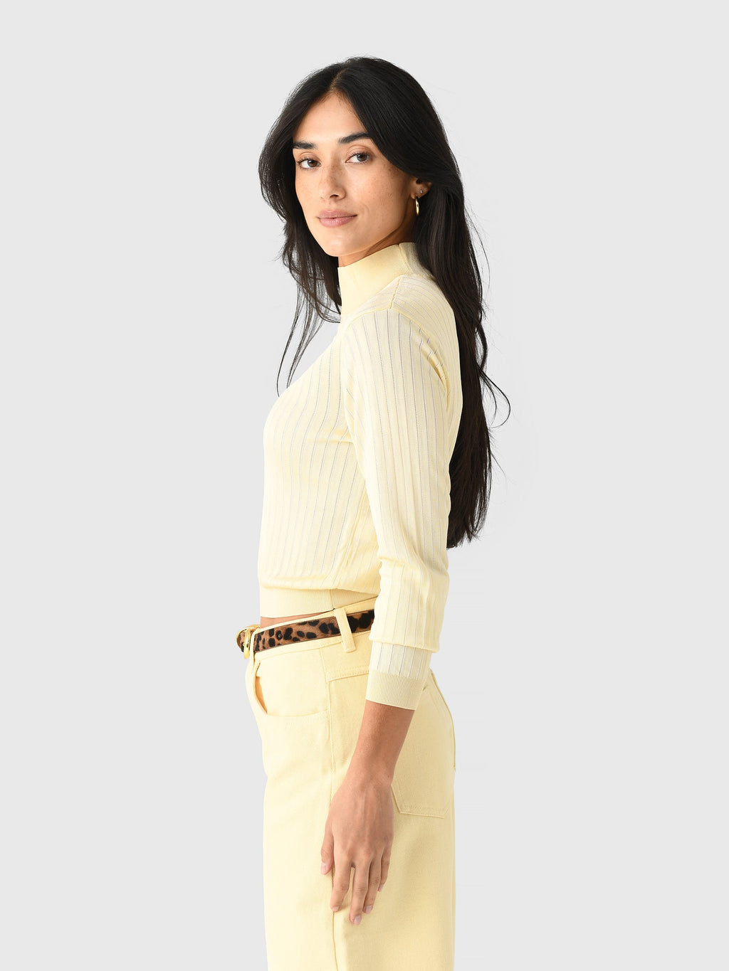 Frame Women's The Crop Fitted Turtleneck