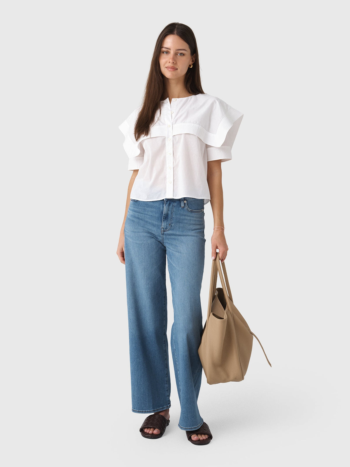 Frame Women's The Sleek Cape Shirt