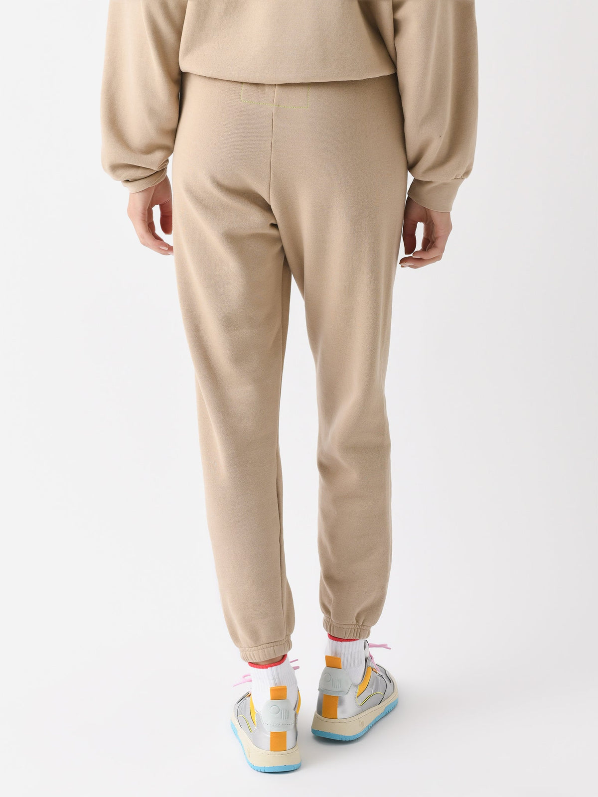 Aviator Nation Women's Rainbow Heart Stitch Sweatpant