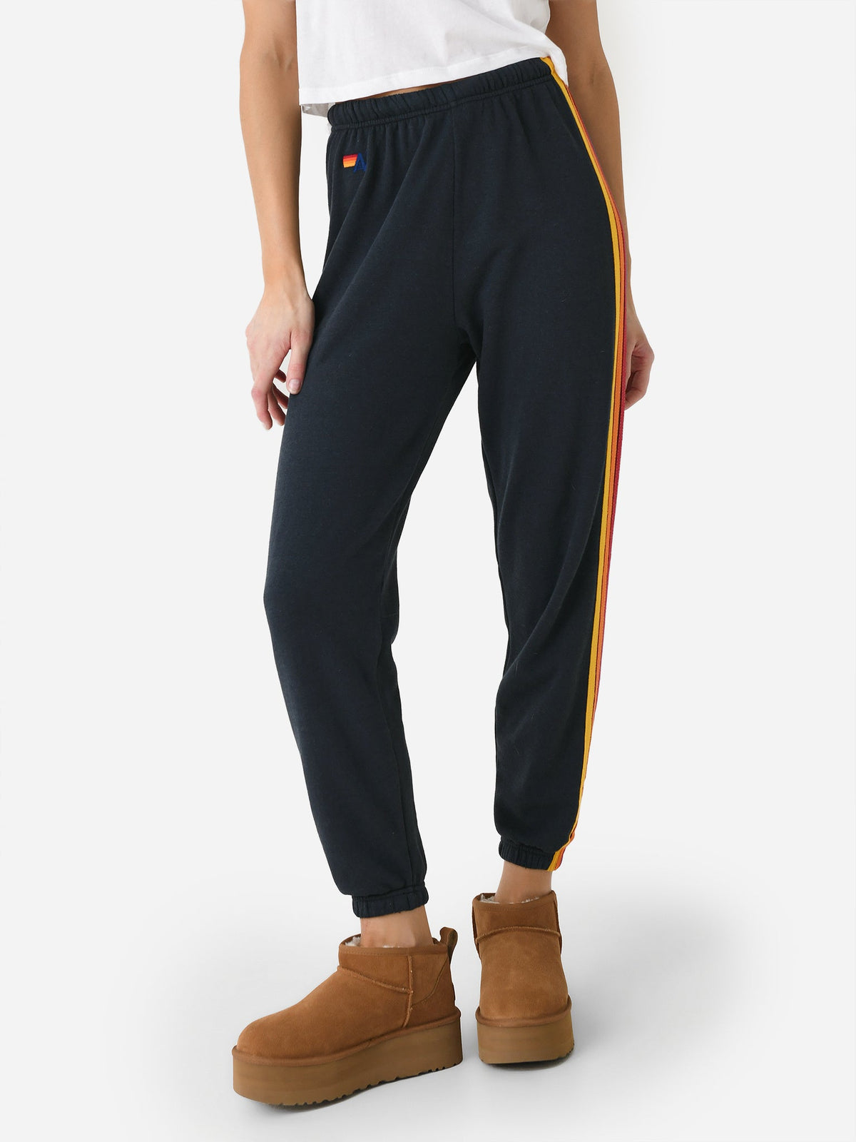 Aviator Nation Women's 5 Stripe Sweatpant