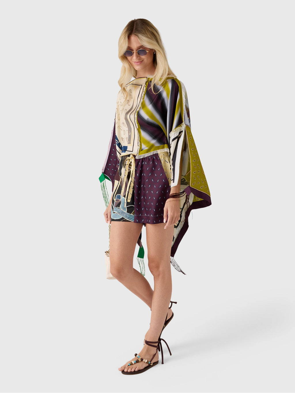 Otzio Women's Scarves Patchwork Top