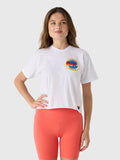 Aviator Nation Women's Small Logo Boyfriend Tee