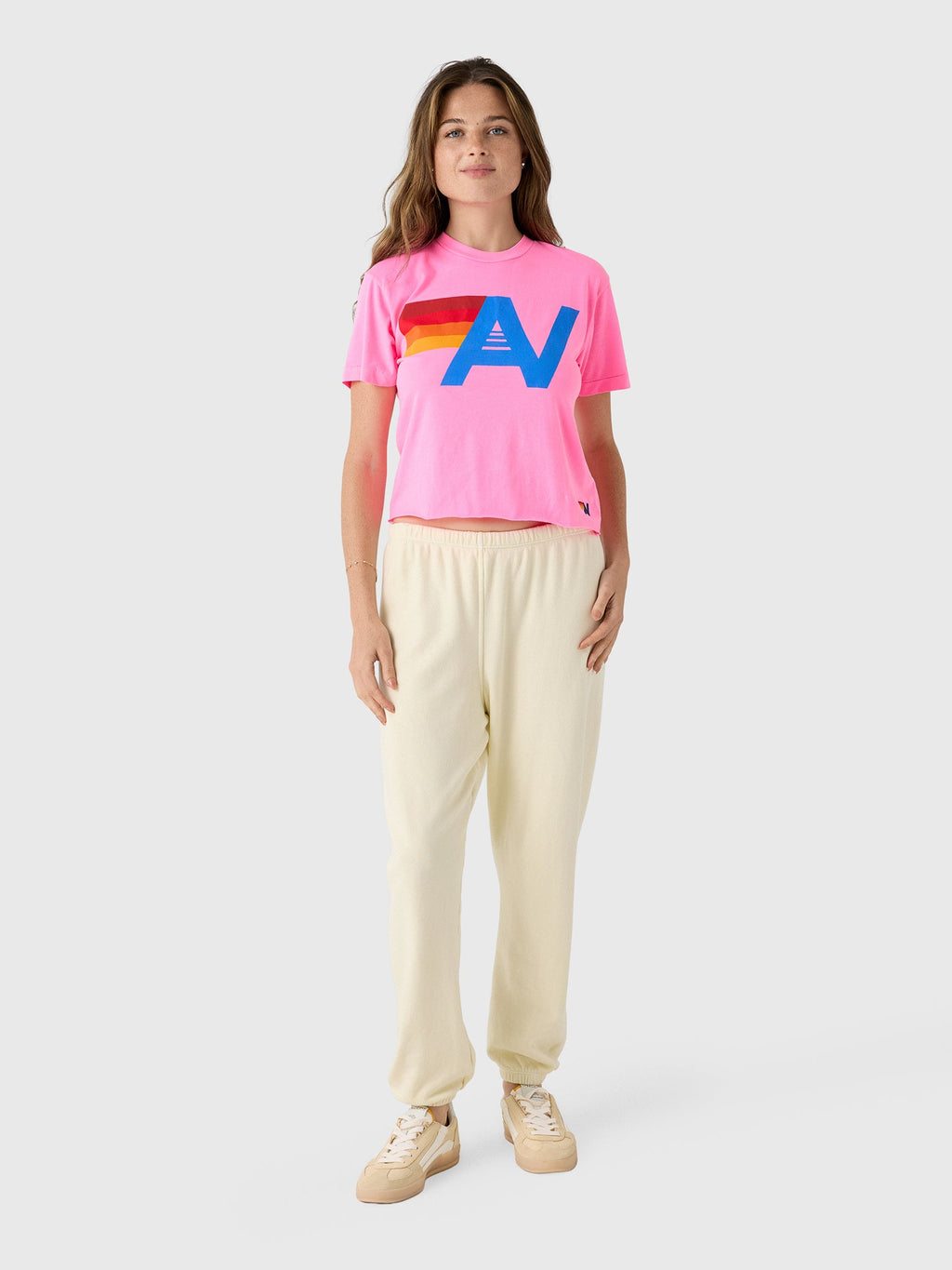 Aviator Nation Women's Logo Boyfriend Tee