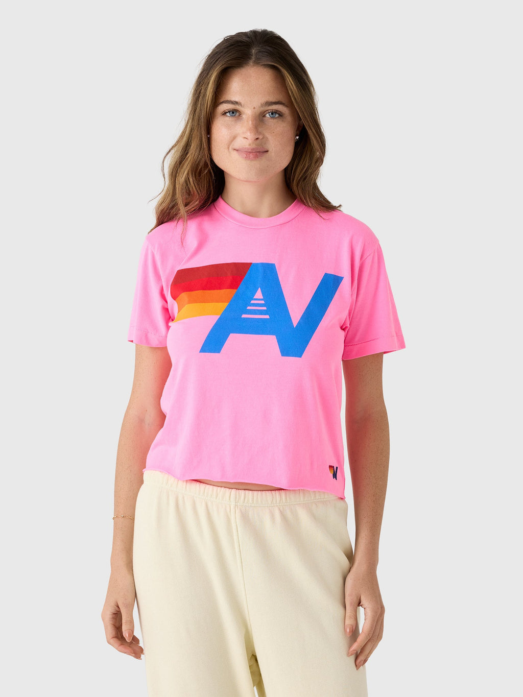 Aviator Nation Women's Logo Boyfriend Tee