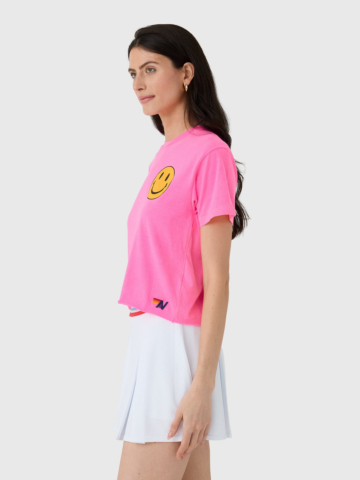 Aviator Nation Women's Smiley 2 Boyfriend Tee