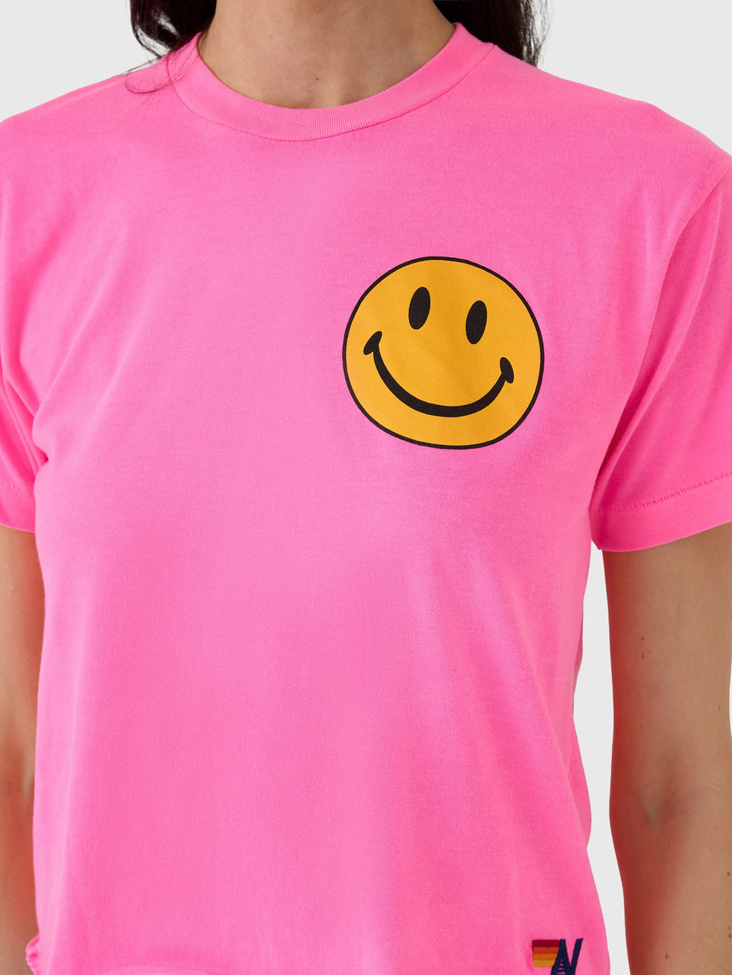 Aviator Nation Women's Smiley 2 Boyfriend Tee