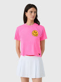 Aviator Nation Women's Smiley 2 Boyfriend Tee