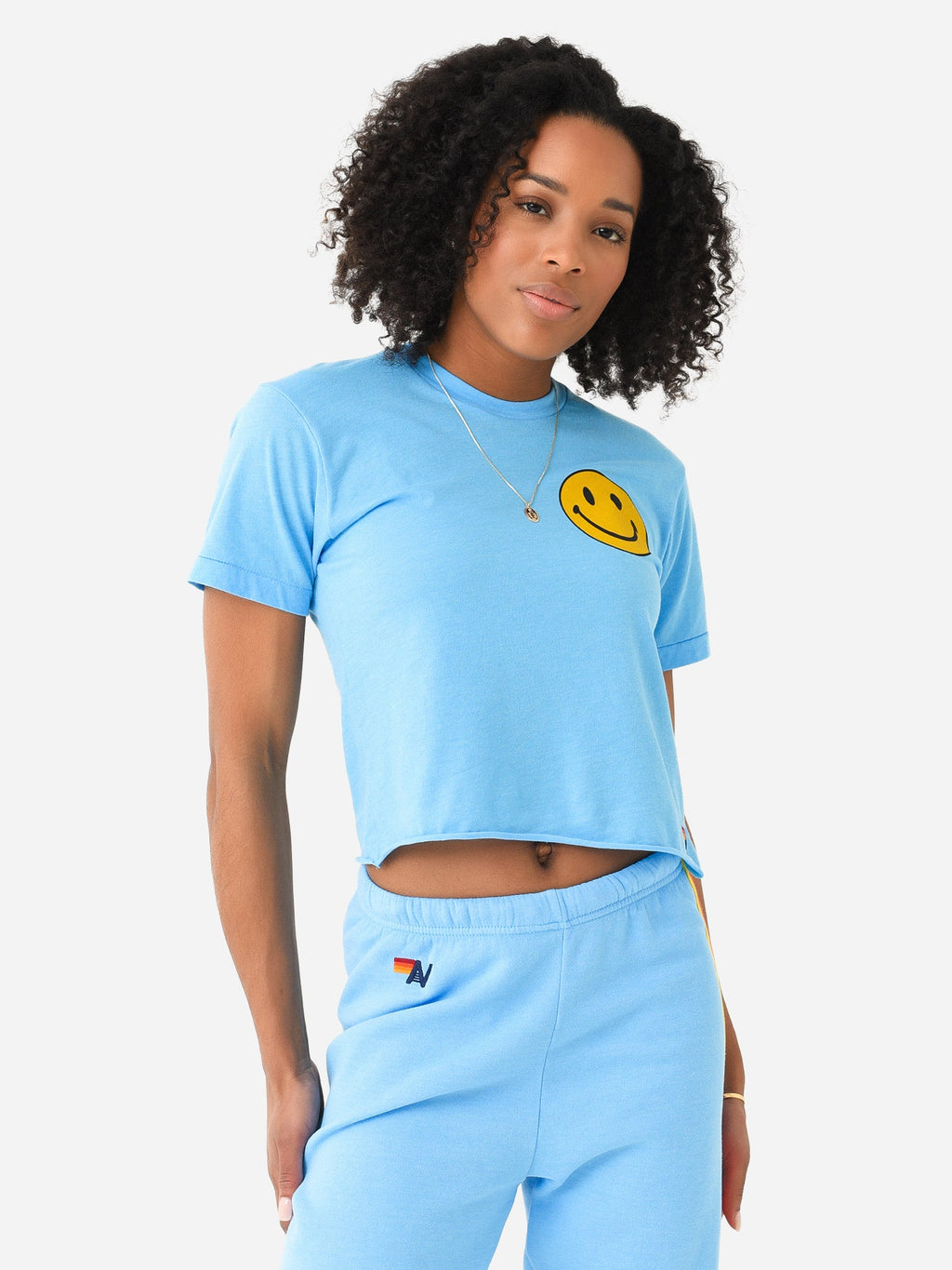 Aviator Nation Women's Smiley 2 Boyfriend Tee