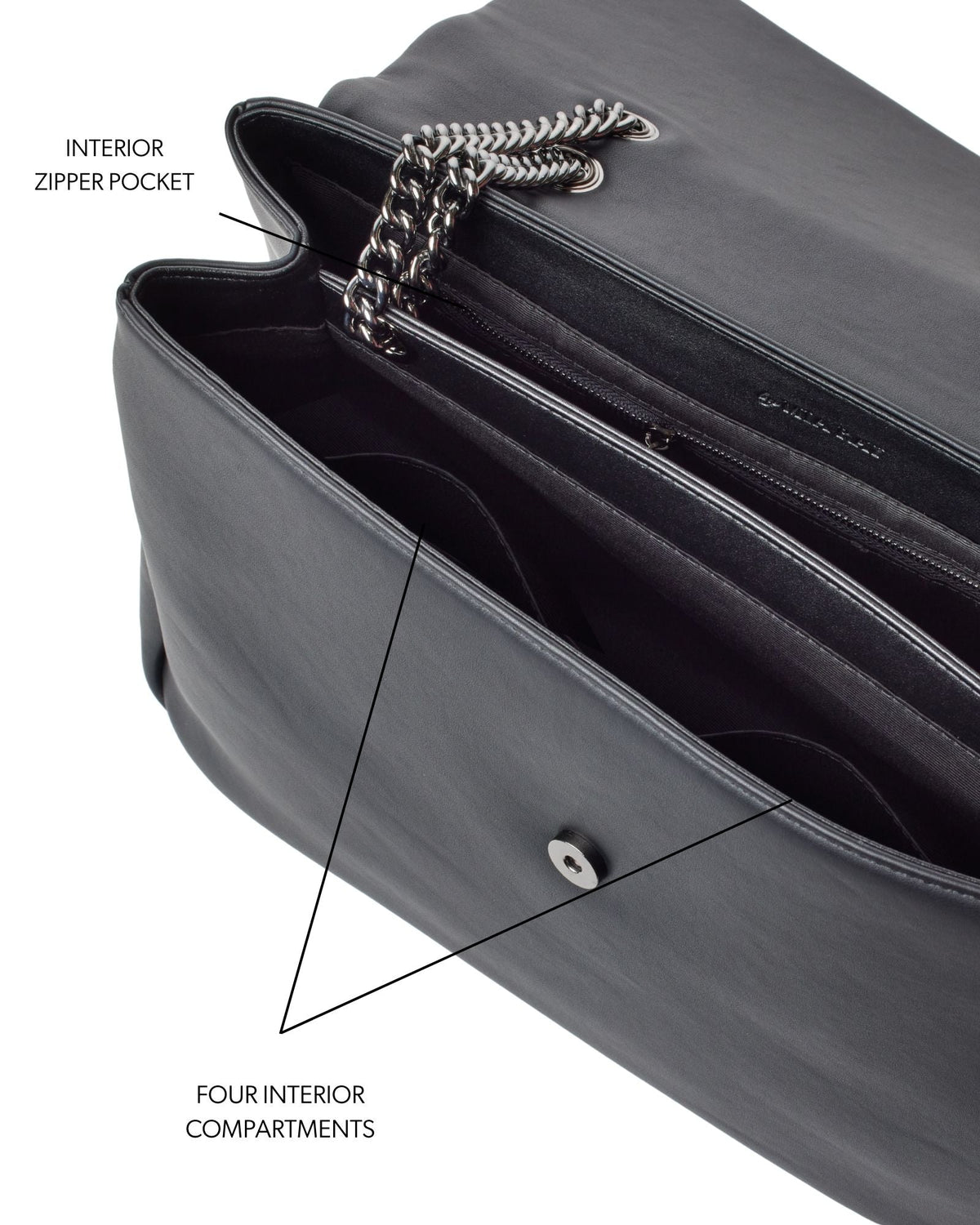 XL STANDARD FLAP BAG - BLACK