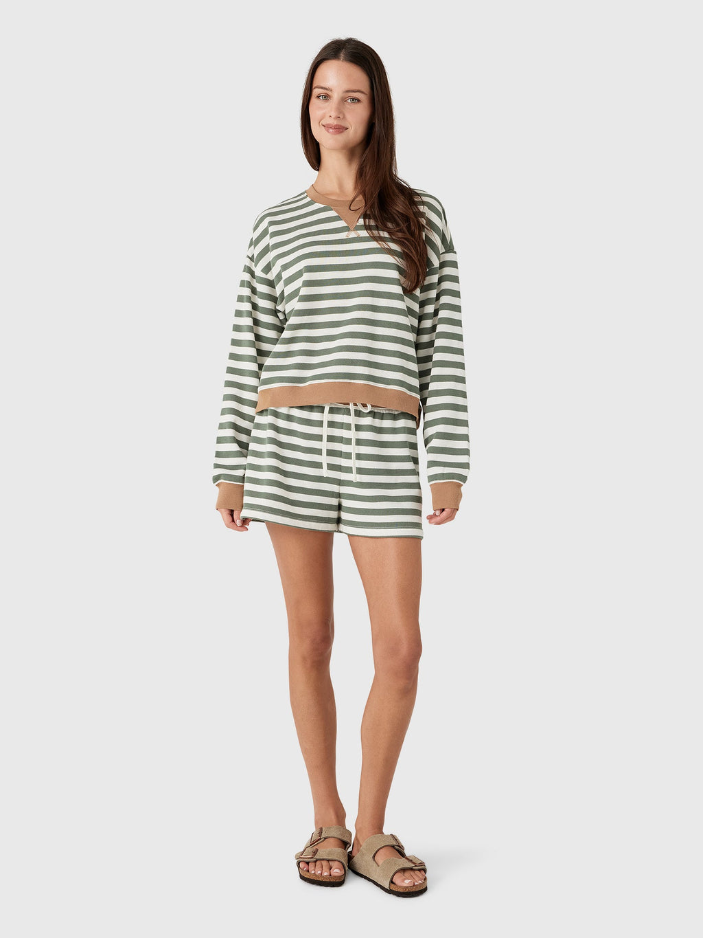 Z Supply Women's Low Key Stripe Sweatshirt