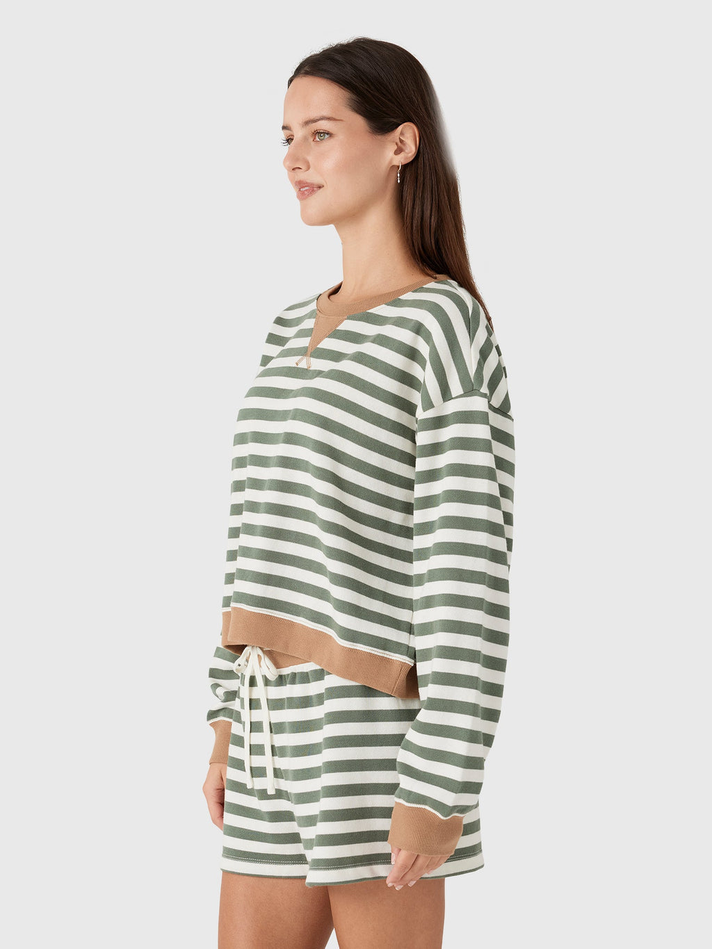 Z Supply Women's Low Key Stripe Sweatshirt