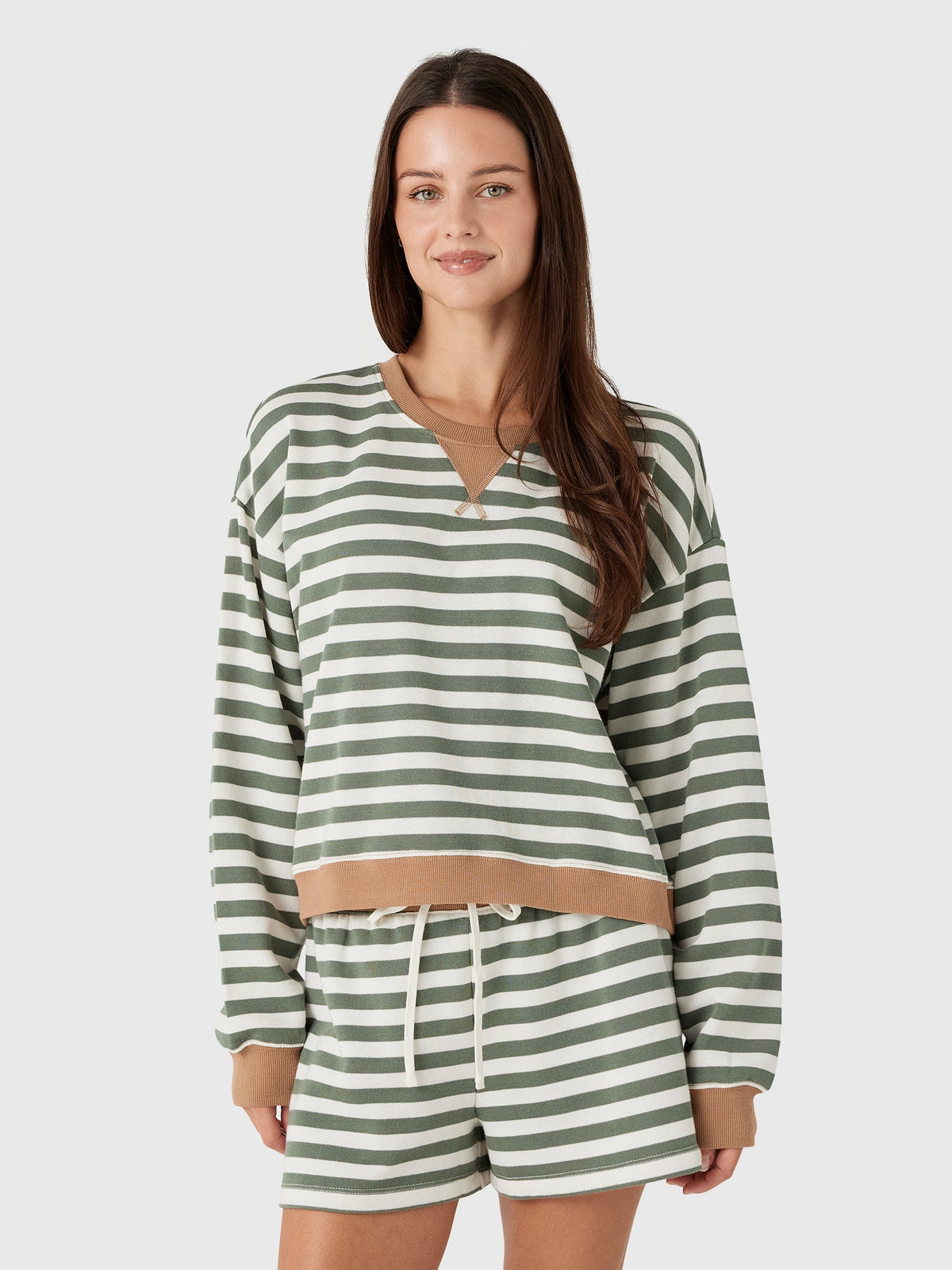 Z Supply Women's Low Key Stripe Sweatshirt