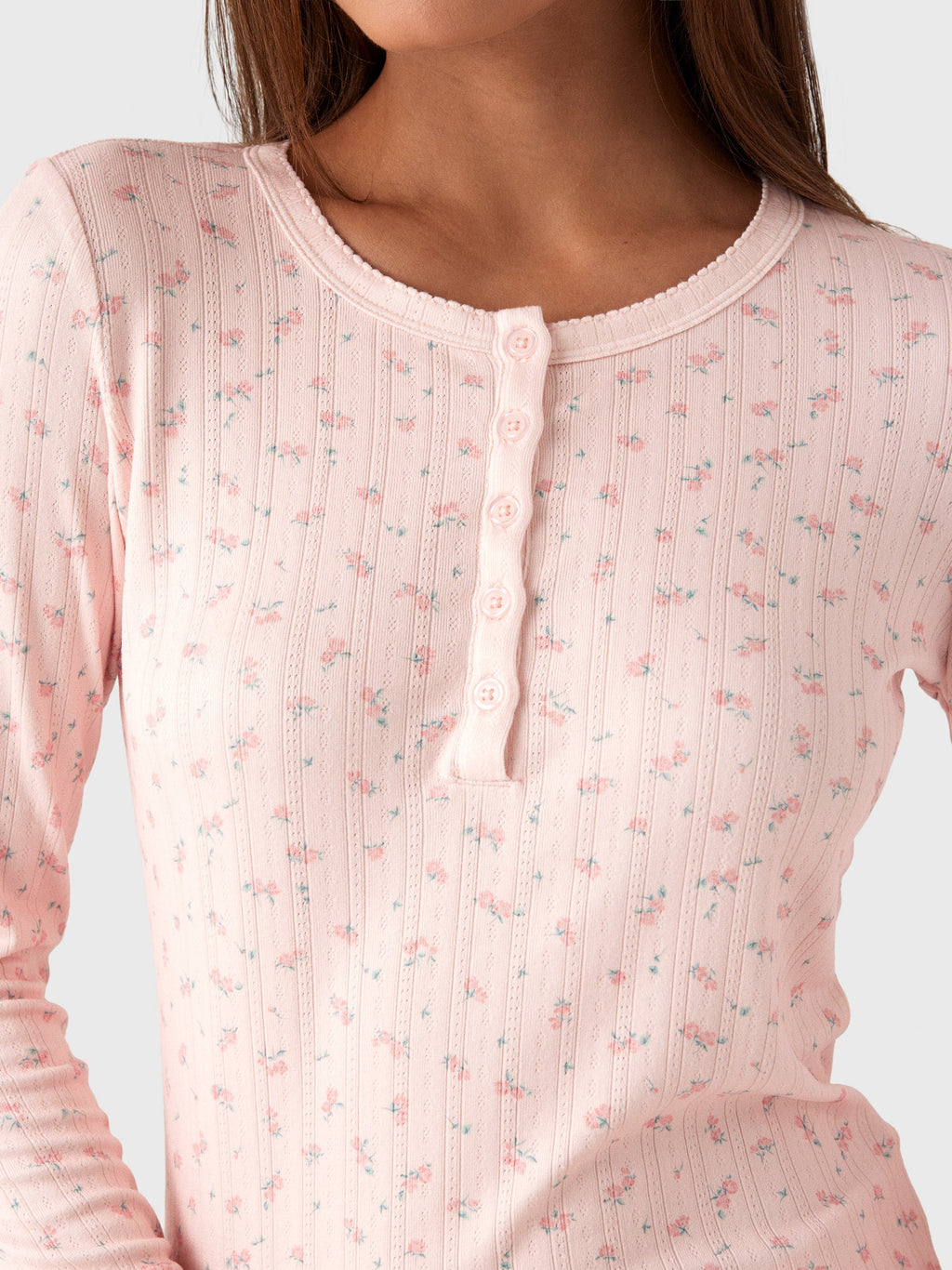 Z Supply Women's Better Off Ditsy Long Sleeve Top