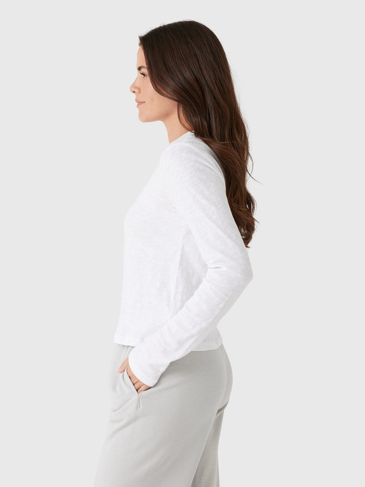 Z Supply Women's Junie Long Sleeve Slub Tee