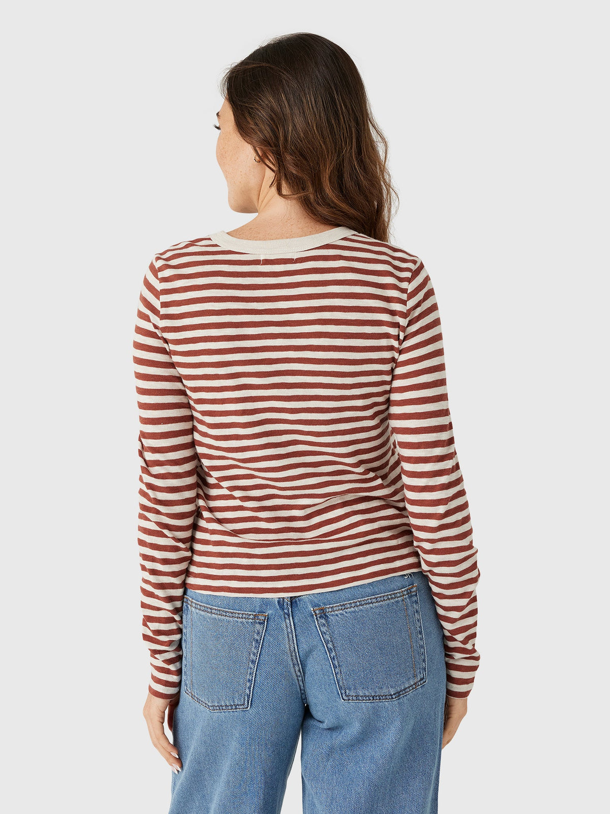 Z Supply Women's Junie Long Sleeve Stripe Slub Tee