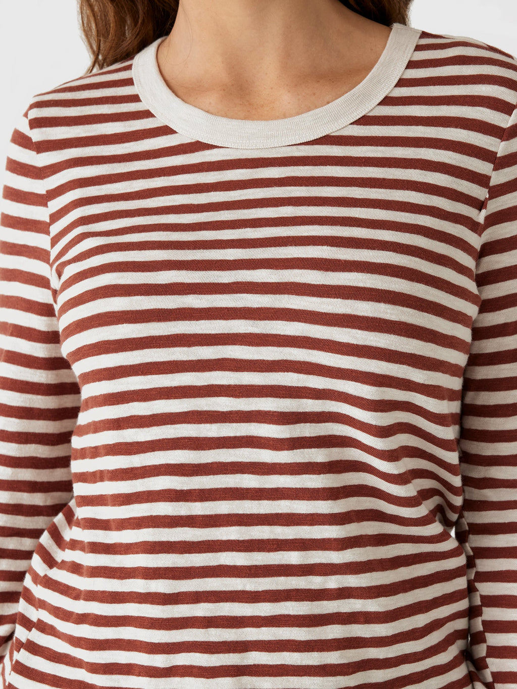 Z Supply Women's Junie Long Sleeve Stripe Slub Tee