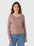 Z Supply Women's Junie Long Sleeve Stripe Slub Tee