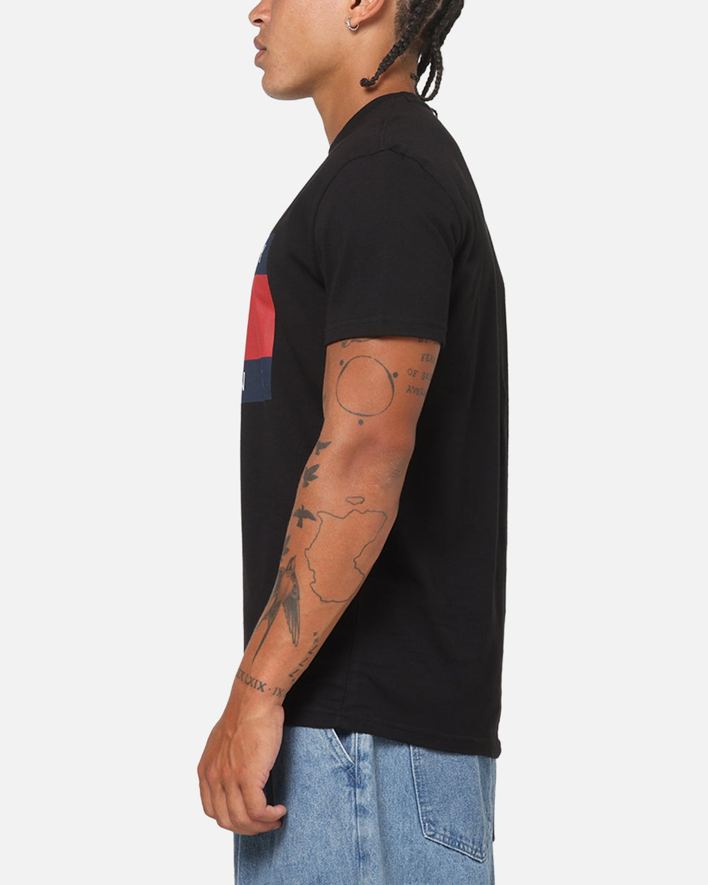 Tommy Jeans Regular Flag T-Shirt Black