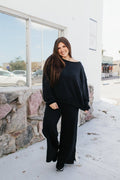Airplane Mode On Pants In Black & White - Reg & Curvy -FINAL SALE