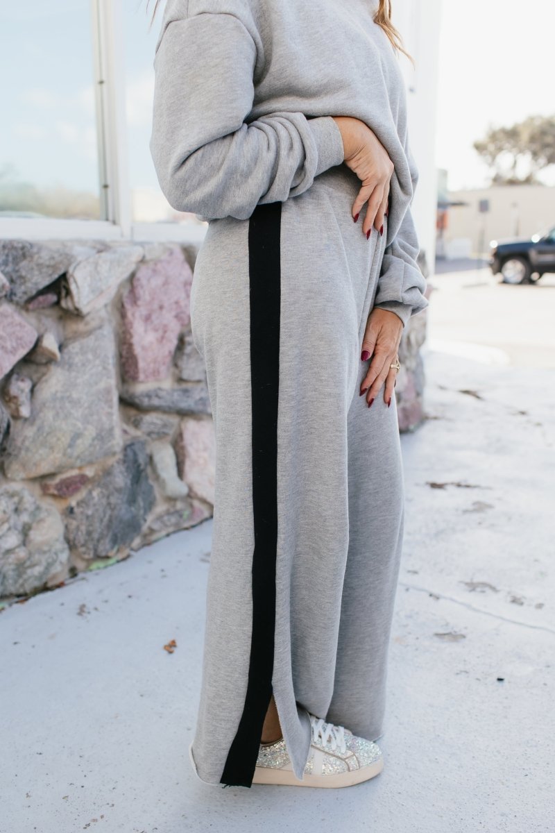Airplane Mode On Pants In Grey & Black - Reg & Curvy